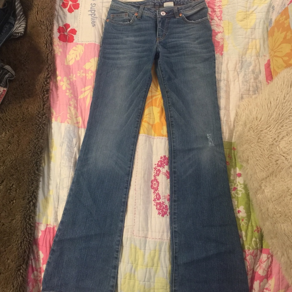 Women’s Blue Bootcut Jeans - Classic Mid Wash